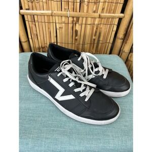 VANS Lowland Comfy Cush Leather Lace Up Women's Ortho Lite Shoes‎ Size 10
